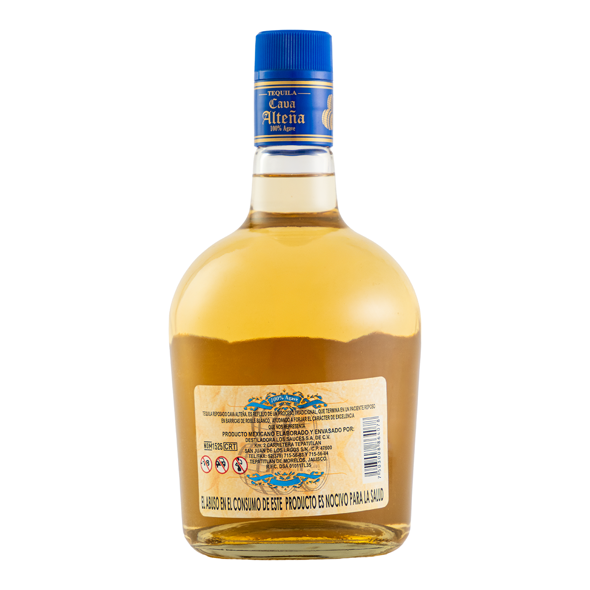 Tequila Cava Alteña Reposado 750 Ml