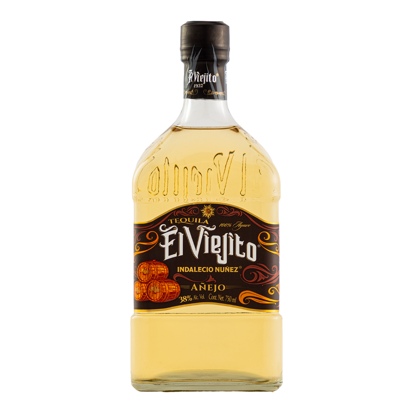 Tequila Artesanal El Viejito Añejo 38º 750 Ml