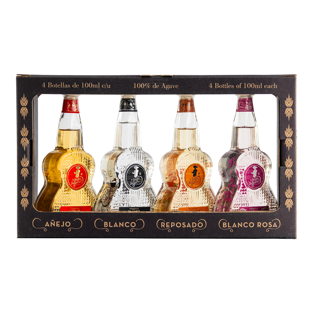 Tequila Y Llego Jalisco Four Pack Miniaturas 100 Ml