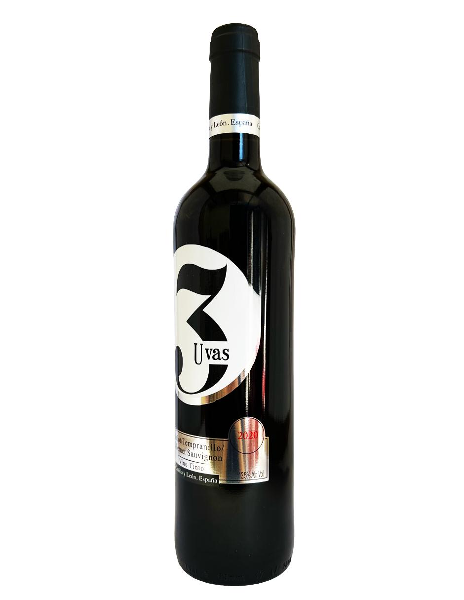 Vino Tinto 3 Uvas 750 Ml