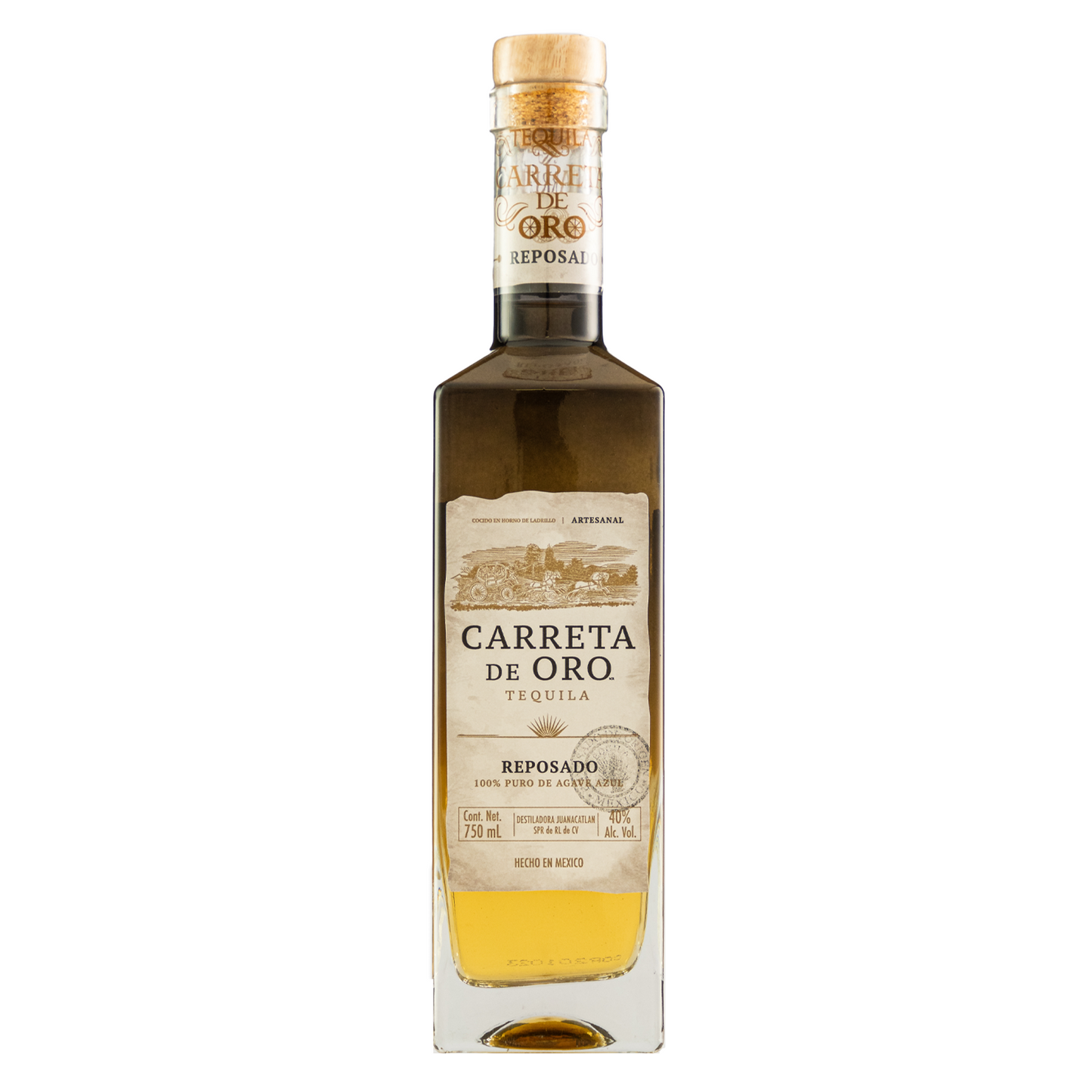 Tequila Carreta De Oro Reposado 750 ml