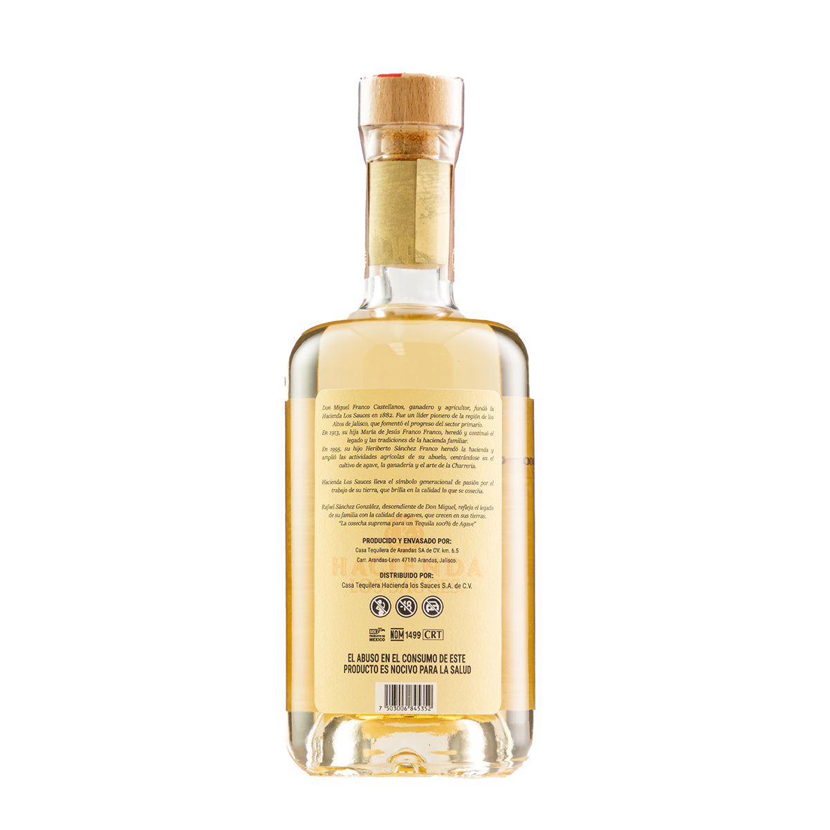Tequila Hacienda Los Sauces Reposado 750 Ml