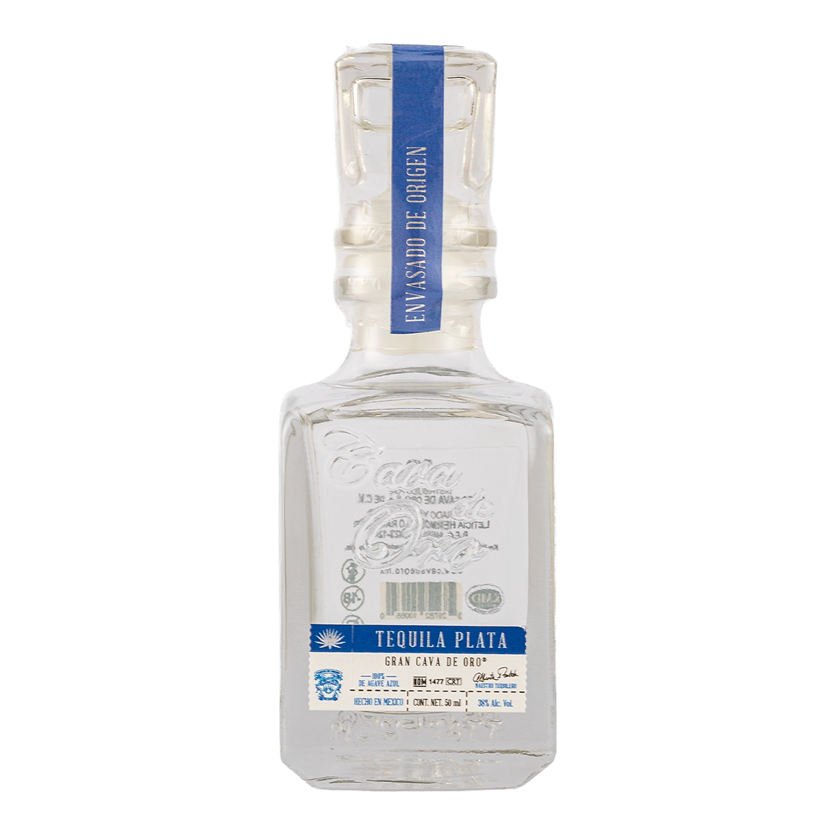Tequila Gran Cava de Oro Plata Mini 50 Ml