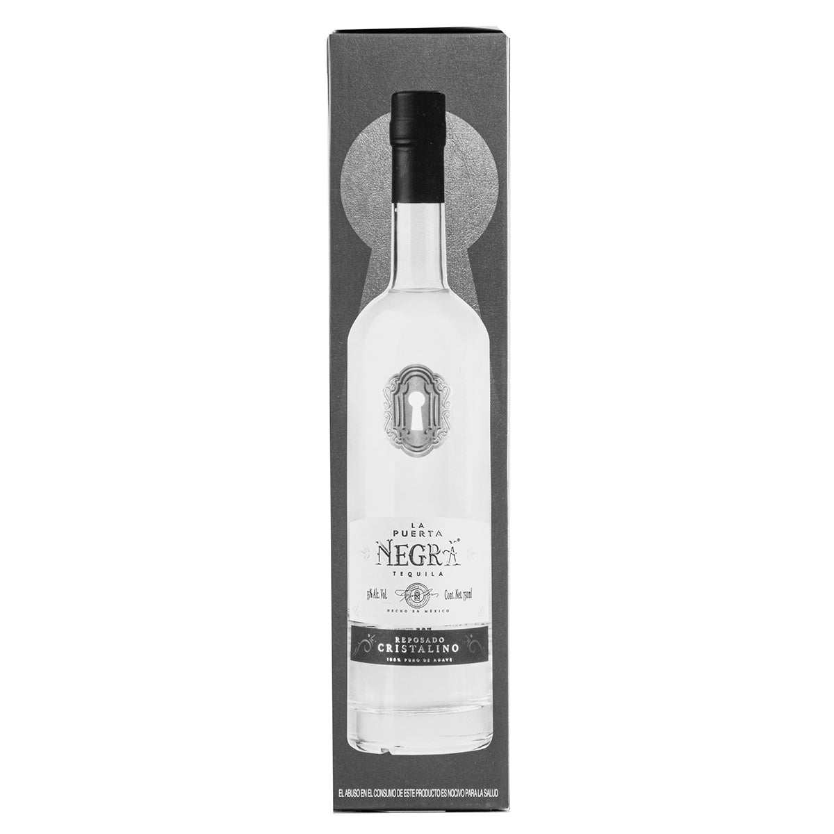 Tequila La Puerta Negra Reposado Cristalino 750 Ml