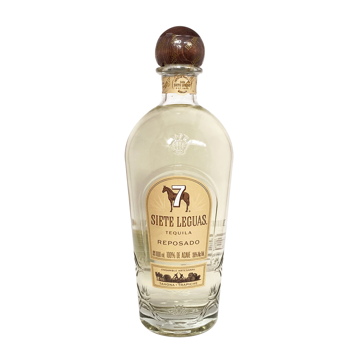 Tequila Siete Leguas Reposado Ensamble Artesanal 1000 ml