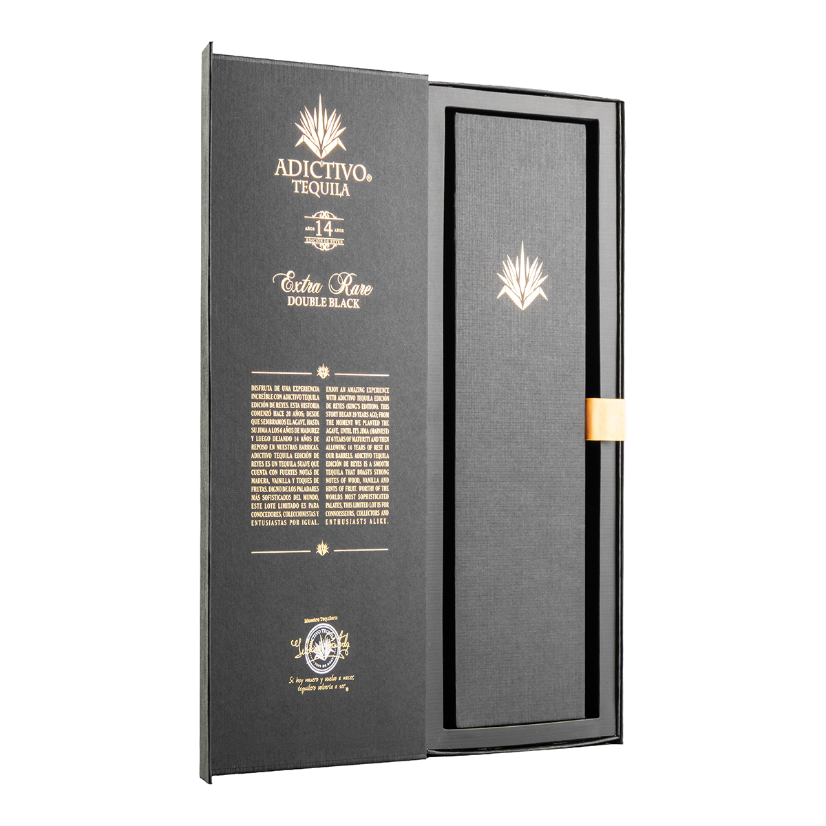 Tequila Adictivo 14 Años Extra Añejo Black 750 Ml
