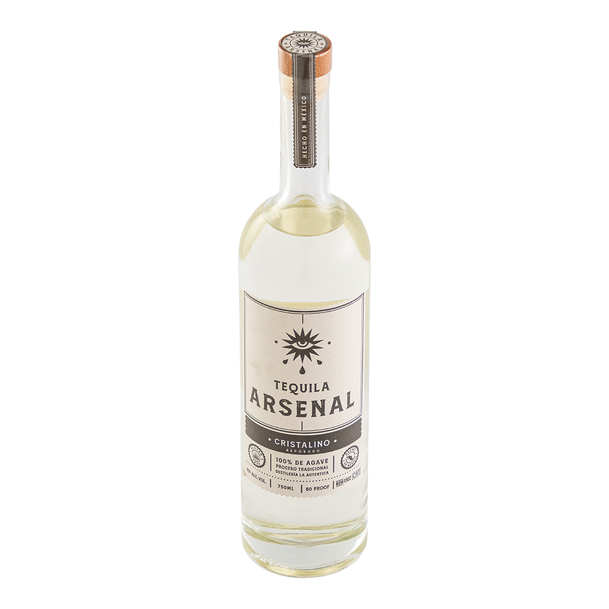 Tequila Arsenal Reposado Cristalino 750 Ml