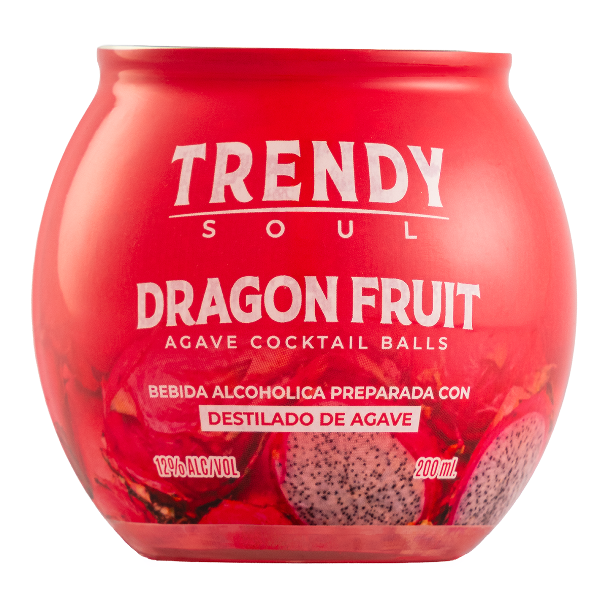 Bebida Trendy Soul Cocktail Balls Dragon Fruit 200 Ml