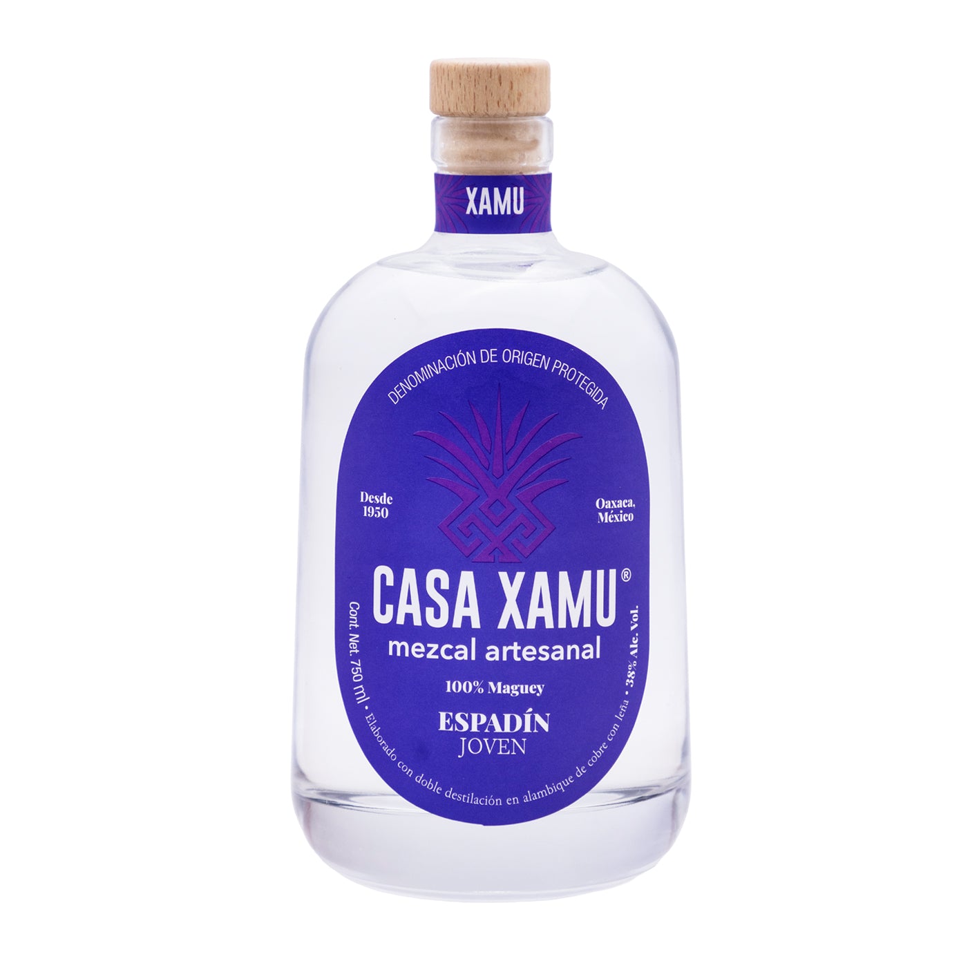 Mezcal Artesanal Casa Xamu Joven Espadín 750 Ml
