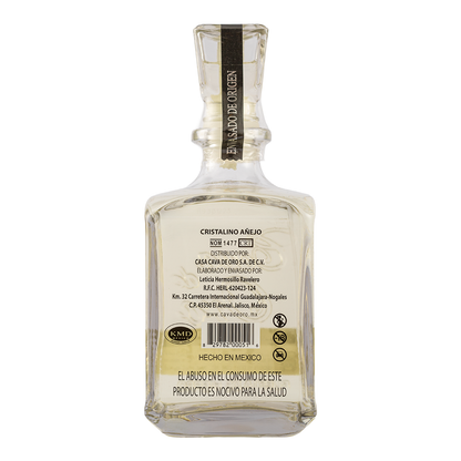Tequila Gran Cava de Oro Añejo Cristalino 750 Ml