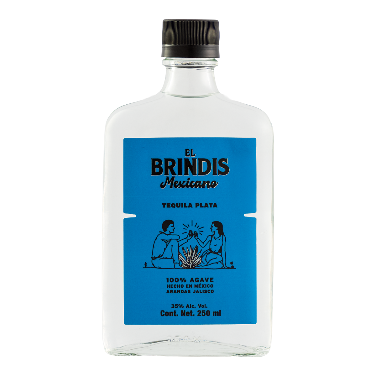 Tequila El Brindis Mexicano Plata 250 Ml