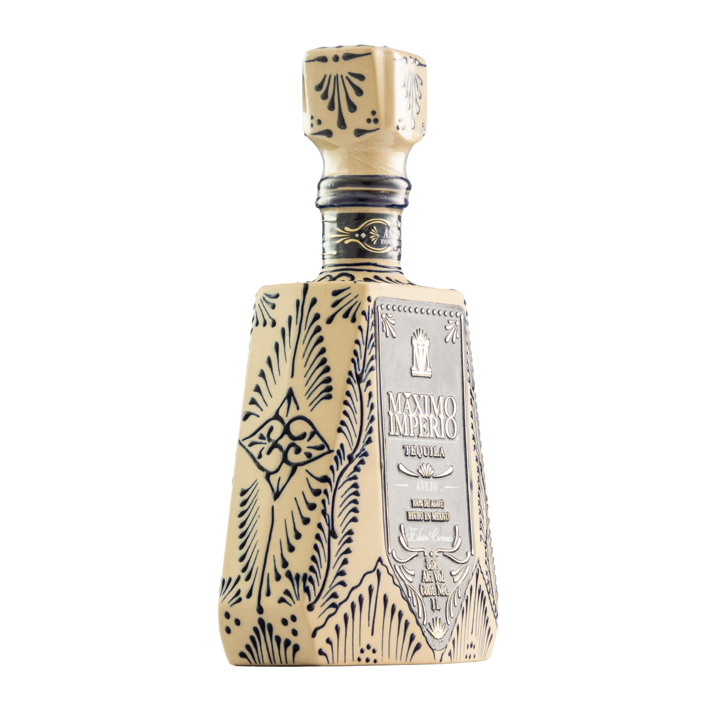 Tequila Máximo Imperio Cerámica Añejo 1000 Ml