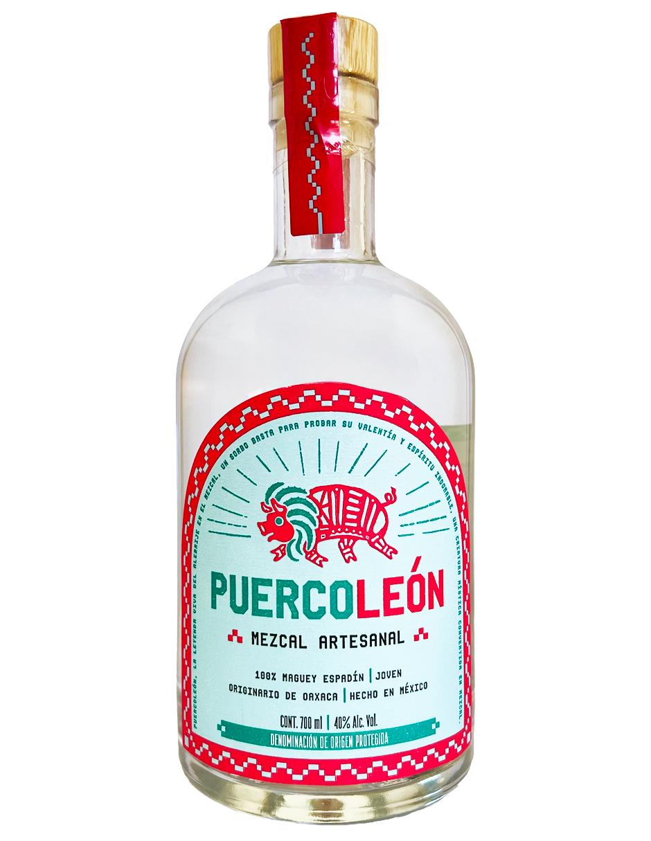 Mezcal Artesanal Puercoleón Maguey Espadín 700 Ml