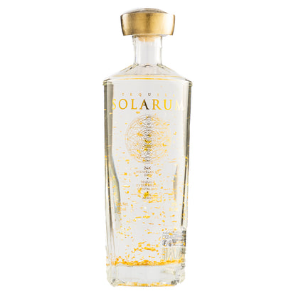 Tequila Premium Solarum Extra Añejo Cristalino 24K 750 Ml