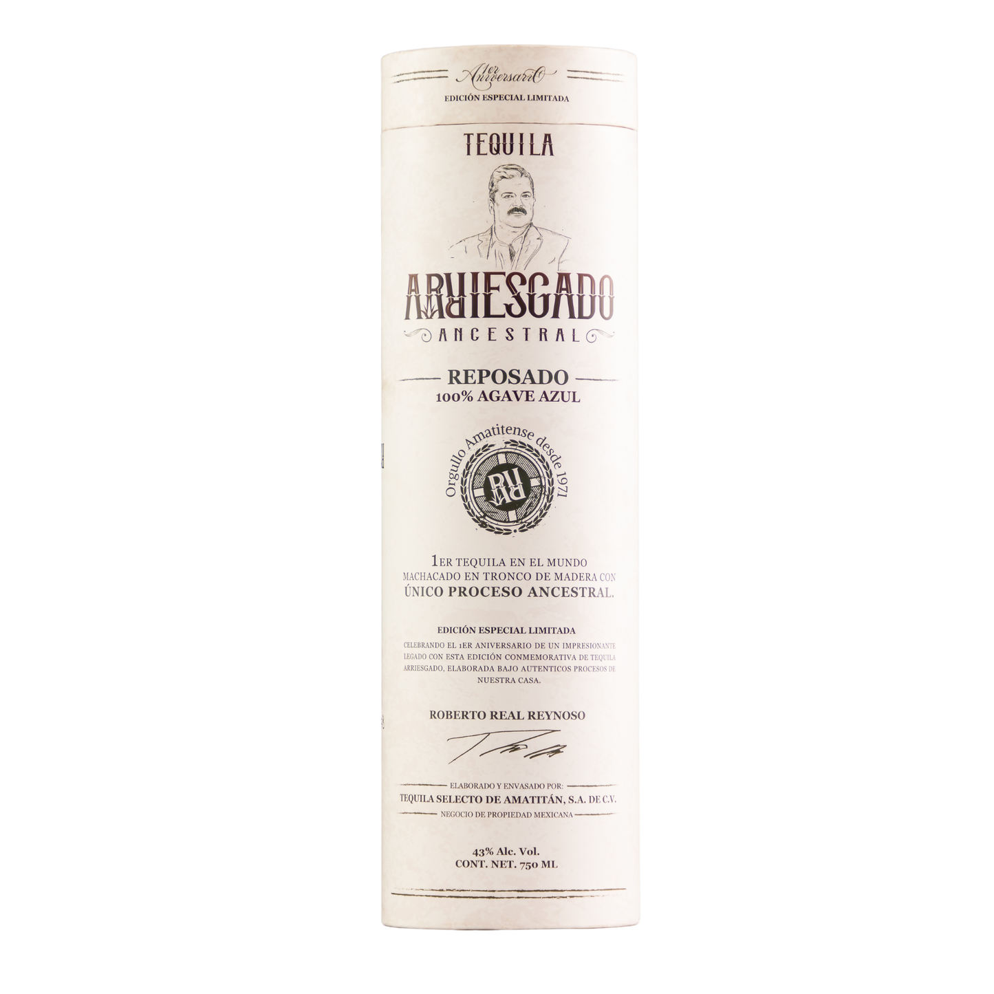 Tequila Arriesgado Ancestral Reposado 750 Ml