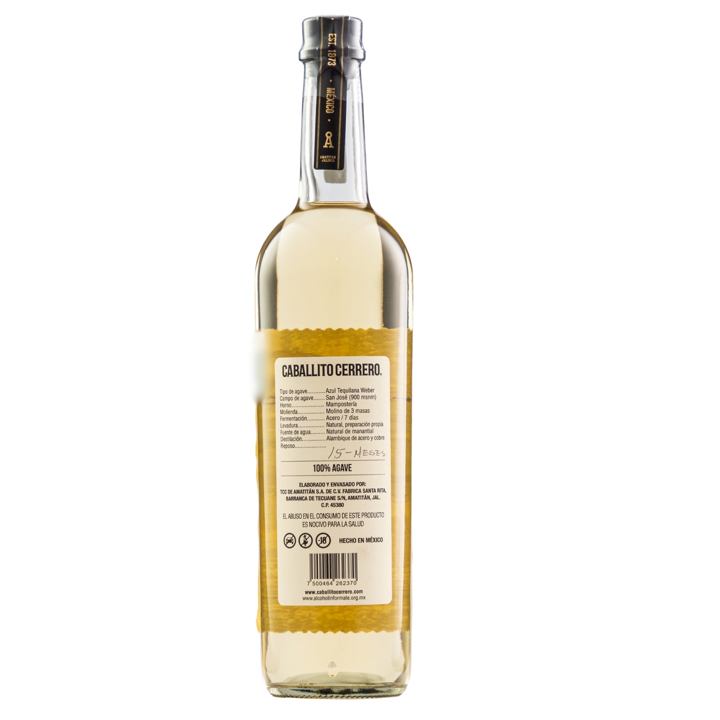 Destilado De Agave Caballito Cerrero Añejo 46 750 Ml