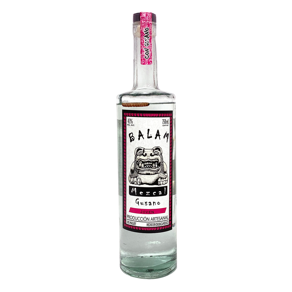 Mezcal Artesanal Balam Gusano Joven 750 ml