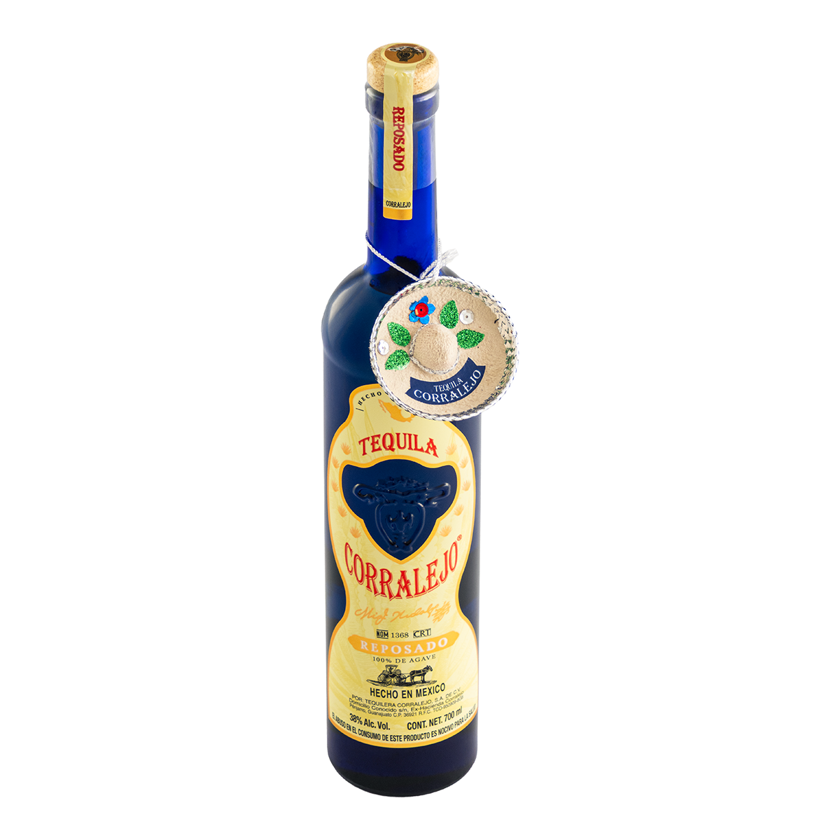 Estuche Tequila Corralejo Reposado 700 ML con 3 Caballitos