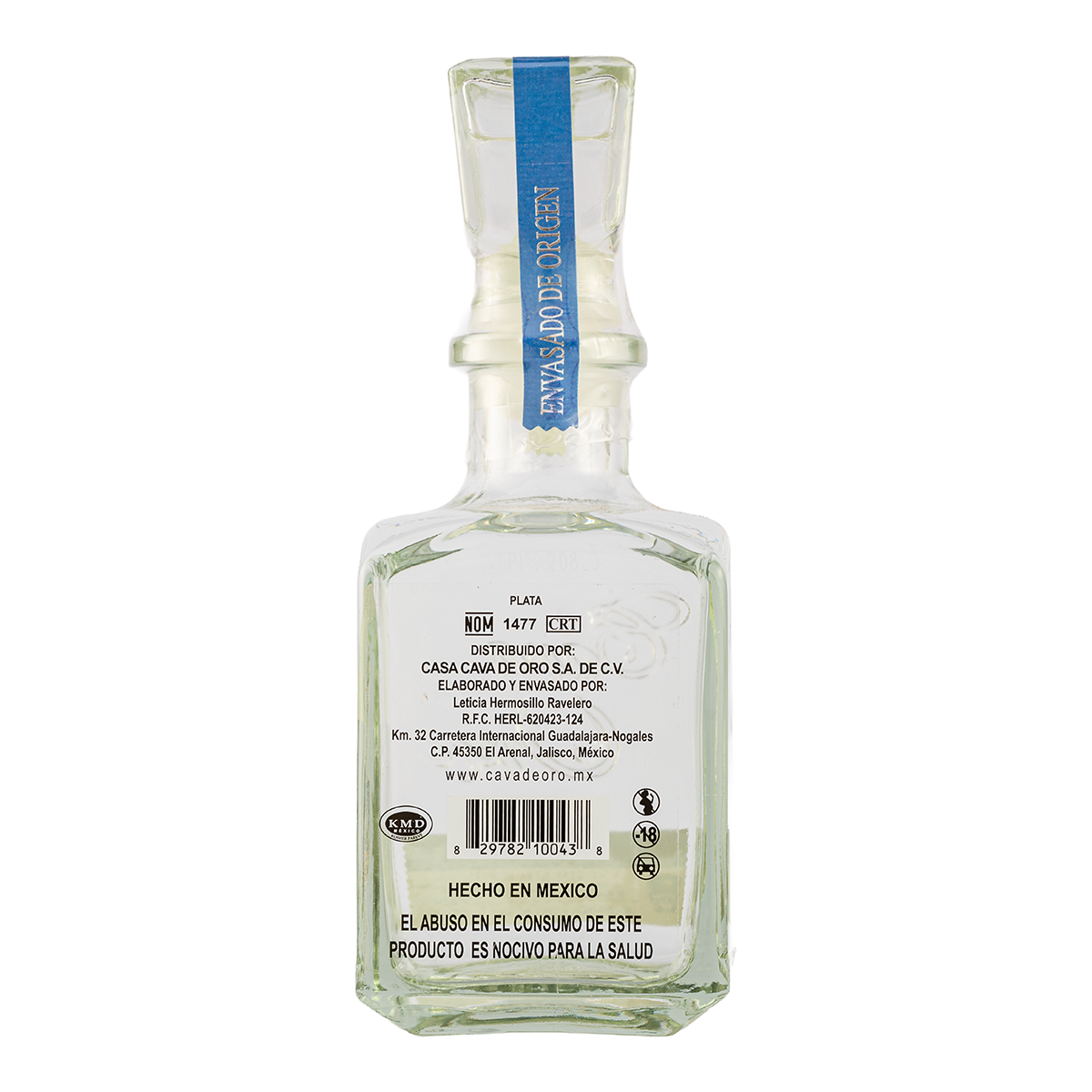 Tequila Gran Cava de Oro Plata 375 Ml