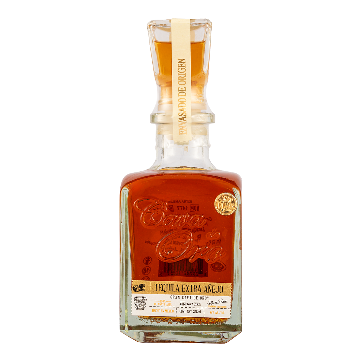 Tequila Gran Cava de Oro Extra Añejo 375 Ml