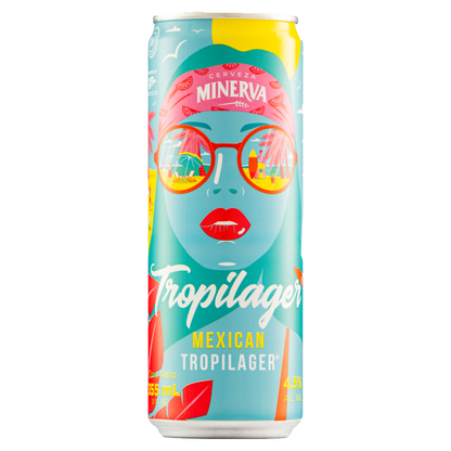 Cerveza Minerva Tropilager Slim Lata 355 Ml