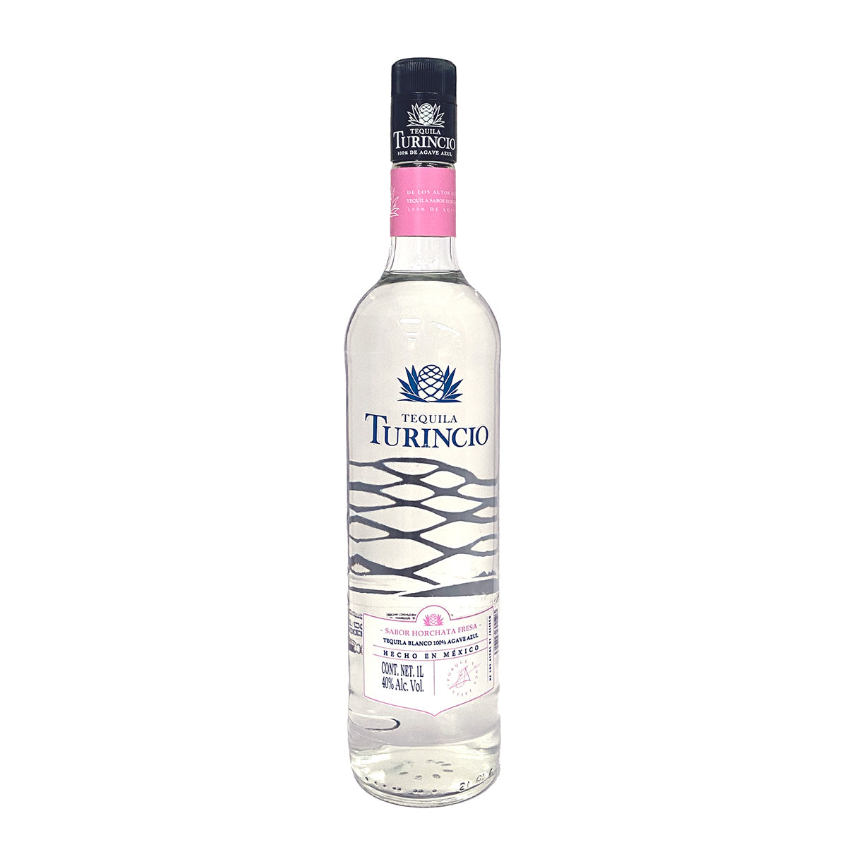 Tequila Turincio Blanco Sabor Horchata Fresa 1 L.