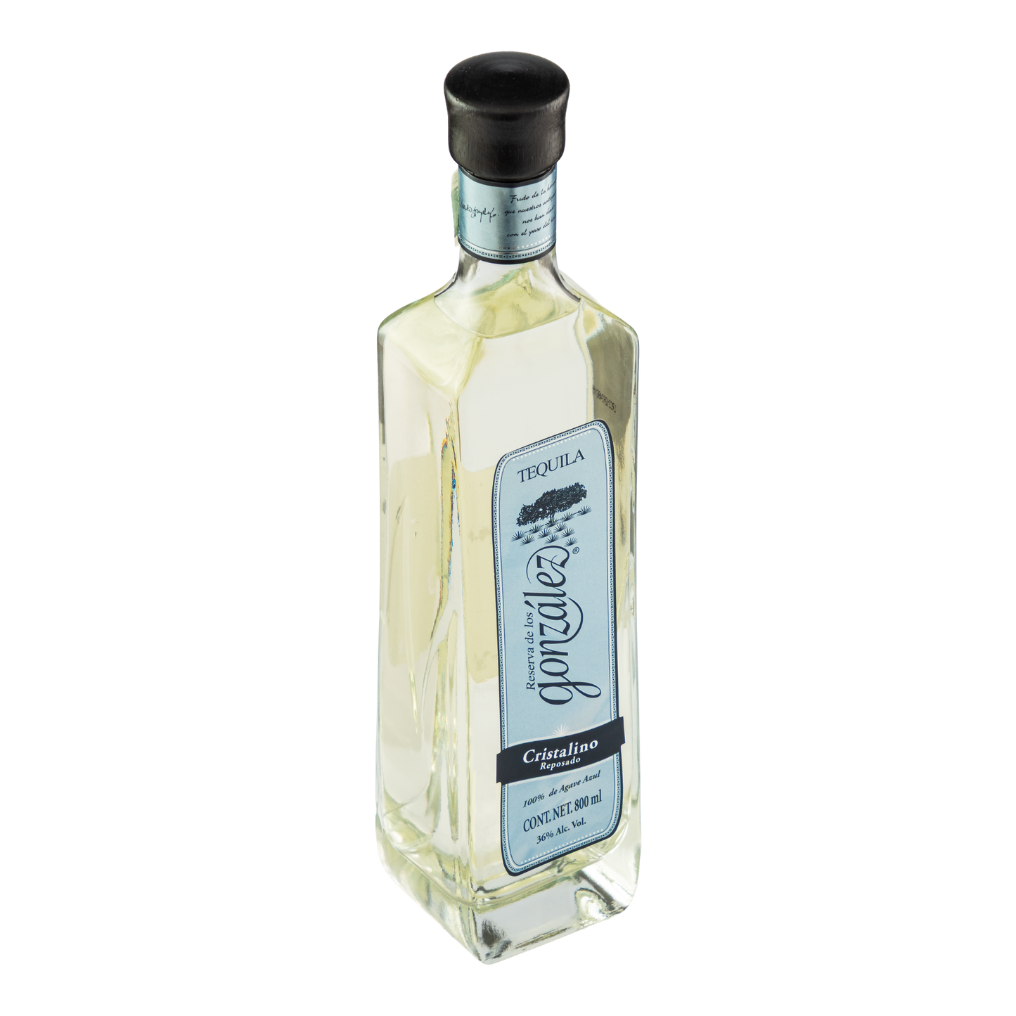 Tequila Reserva De Los González Reposado Cristalino 800 Ml