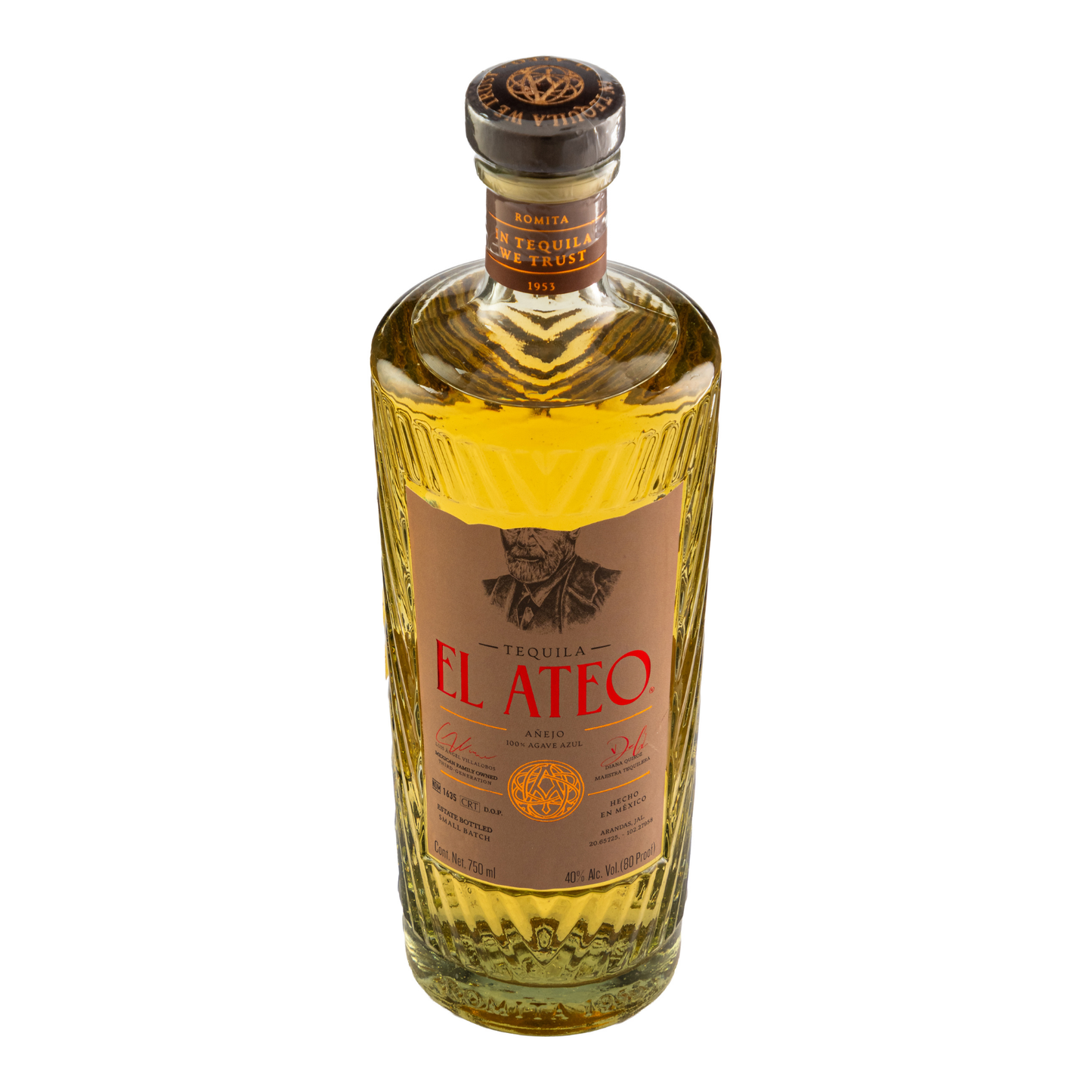 Tequila El Ateo Añejo Ultra Premium 750 Ml