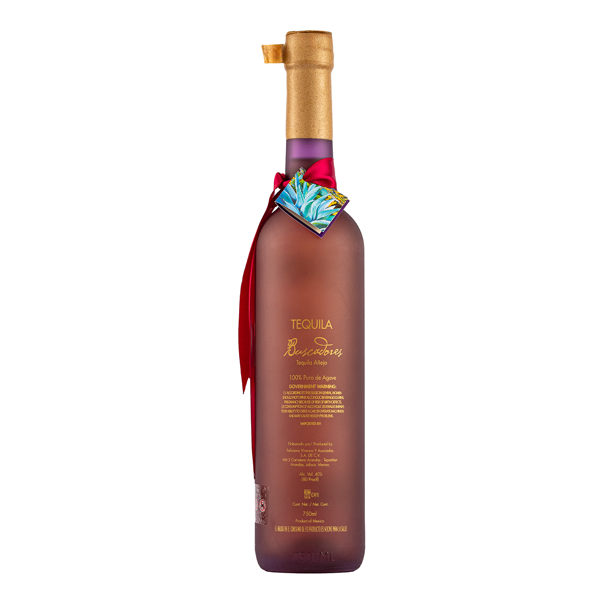Tequila Buscadores Añejo 750 Ml