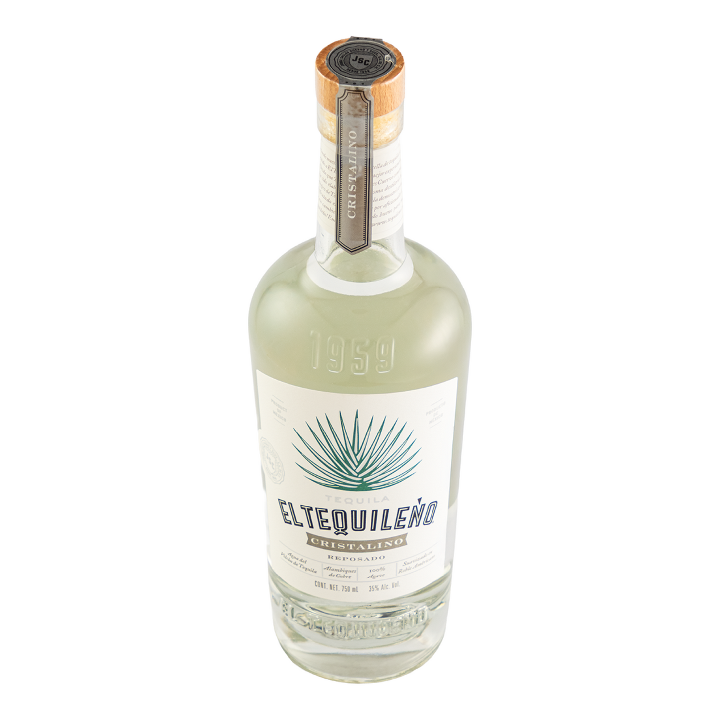 Tequila El Tequileño Cristalino Reposado 750 Ml