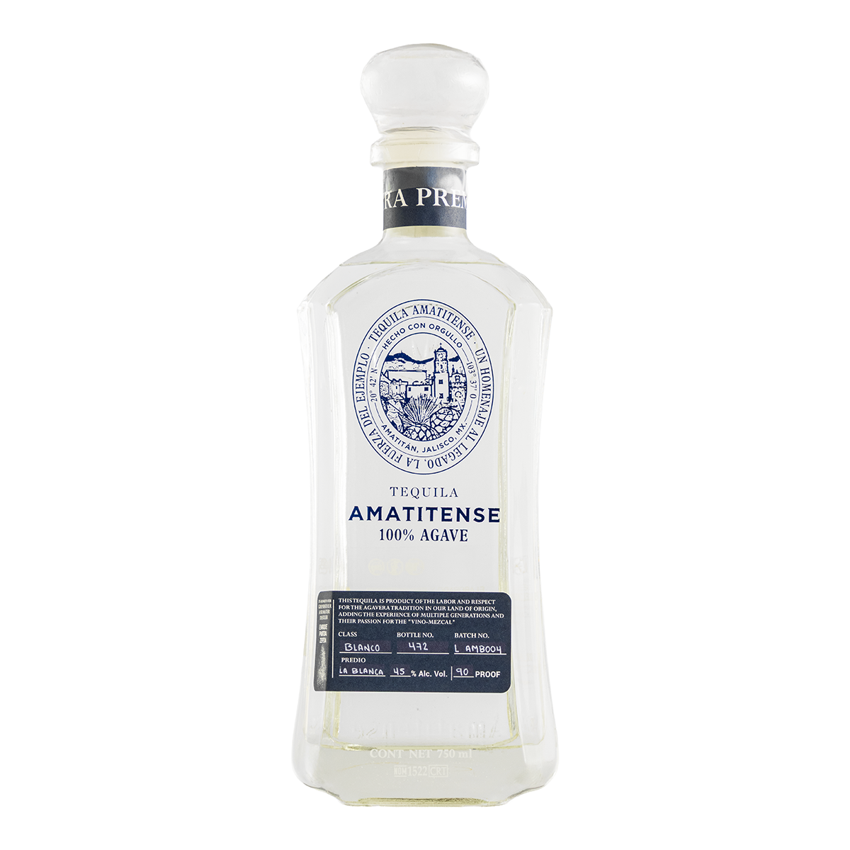 Tequila Amatitense Blanco 750 Ml