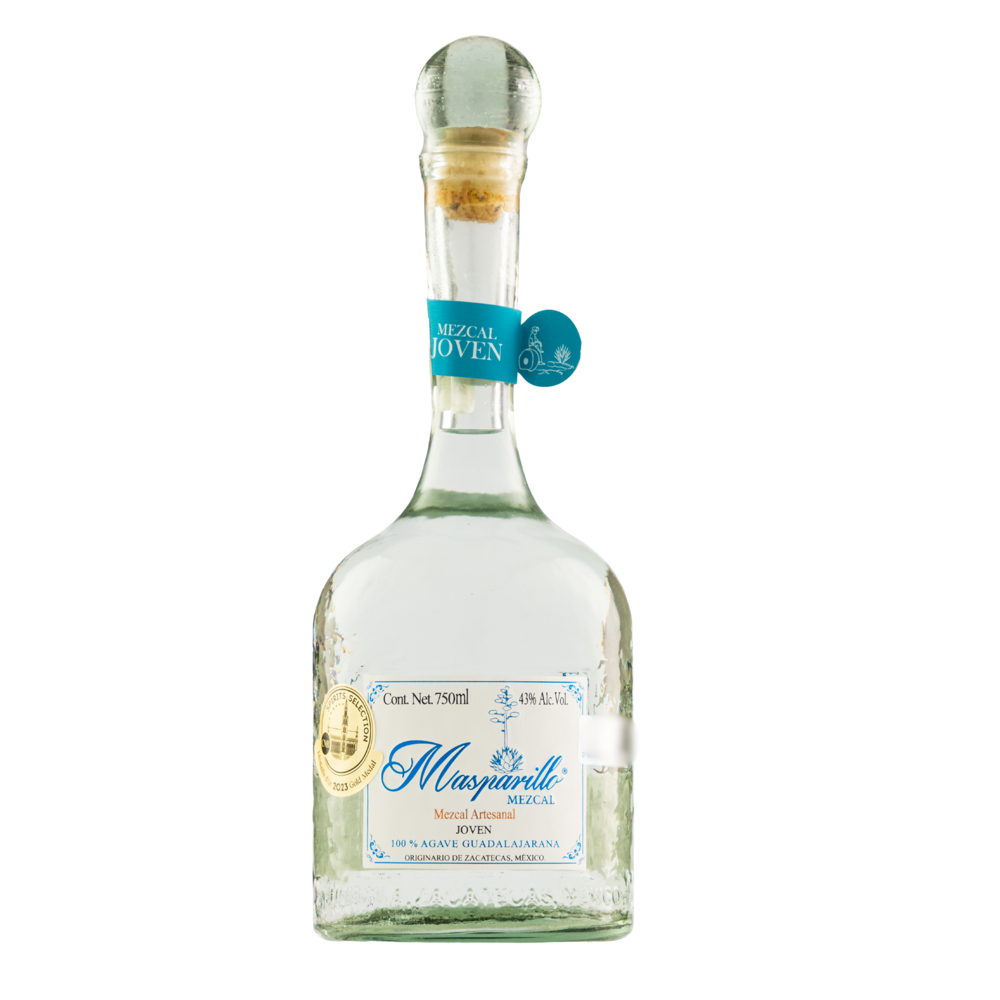 Mezcal Artesanal Masparillo Joven 750 Ml