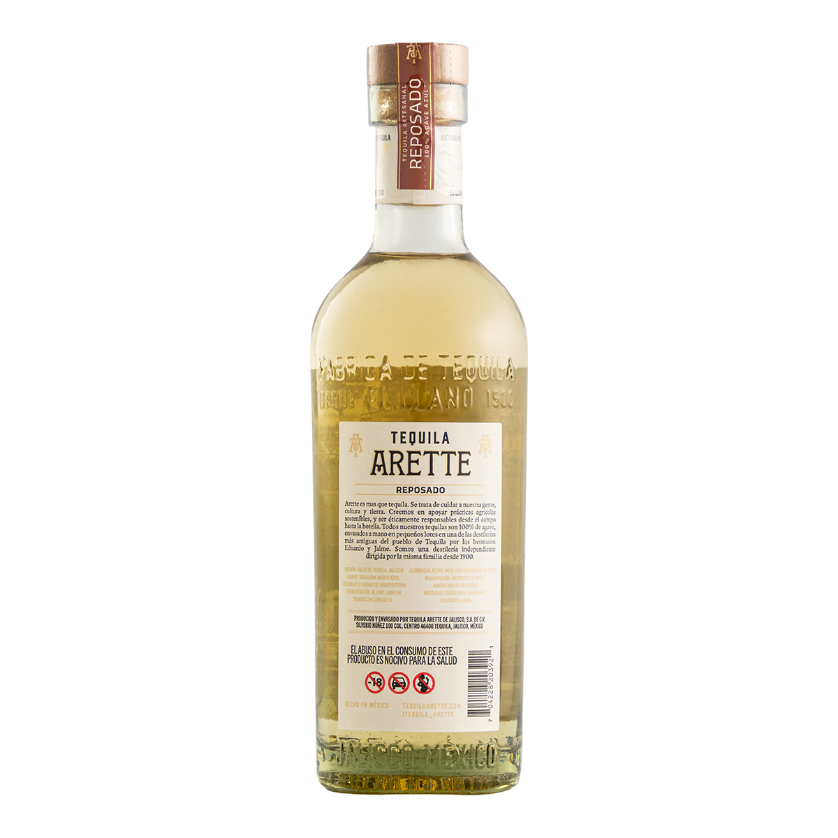 Tequila Arette Artesanal Reposado 700 Ml