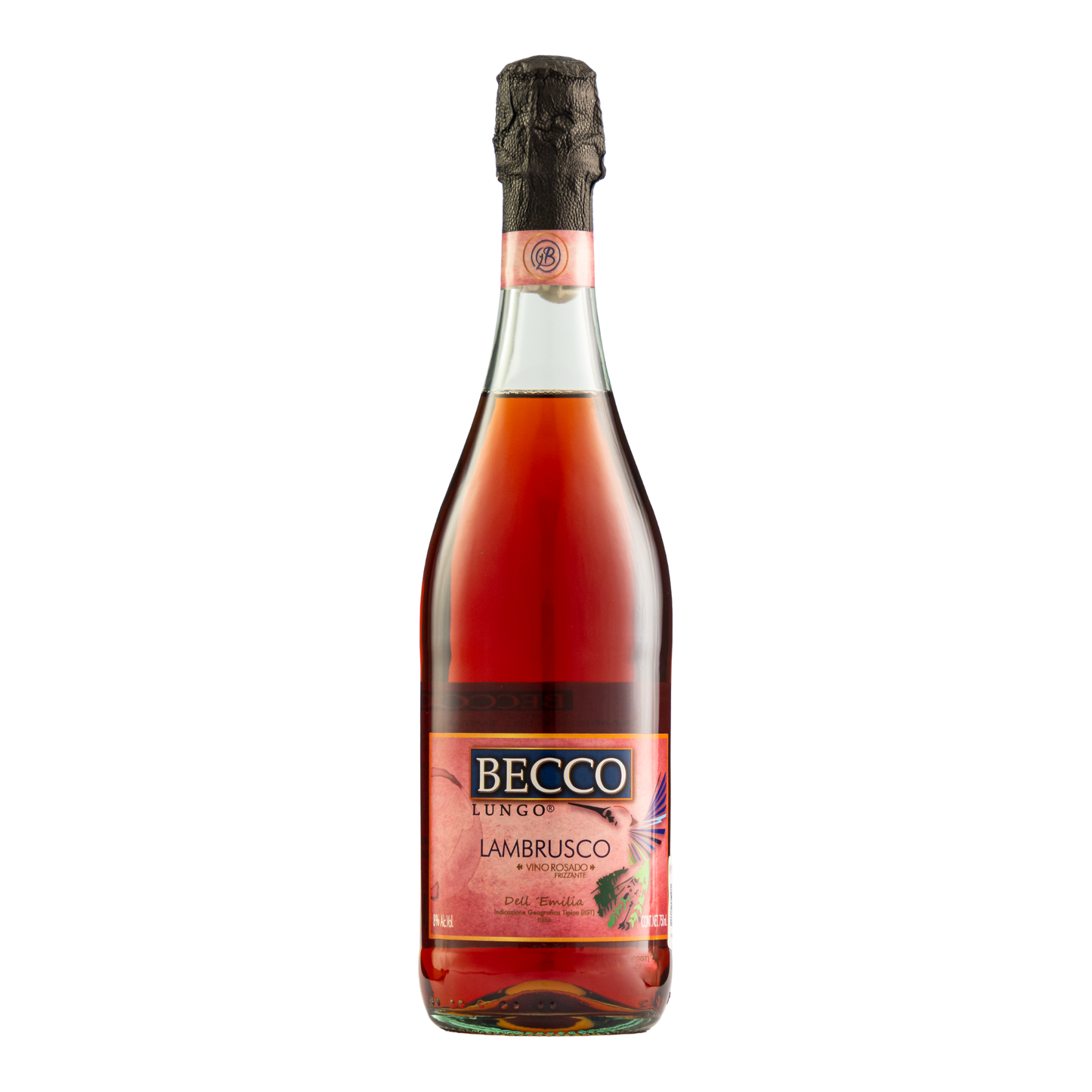 Vino Rosado Frizzante Lambrusco Becco 750 Ml