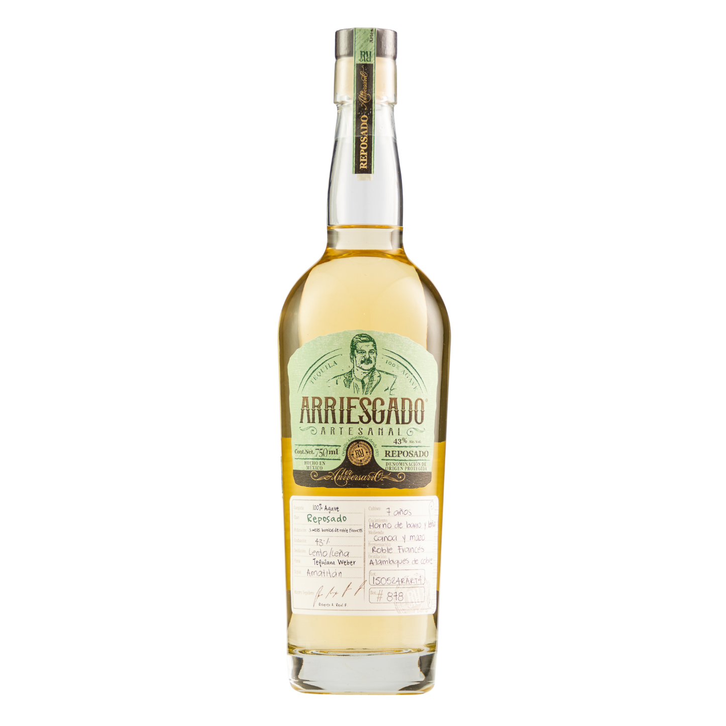 Tequila Arriesgado Ancestral Reposado 750 Ml