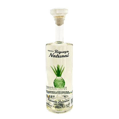 Tequila Riqueza Natural Reposado Cristalino Piña 750 ml