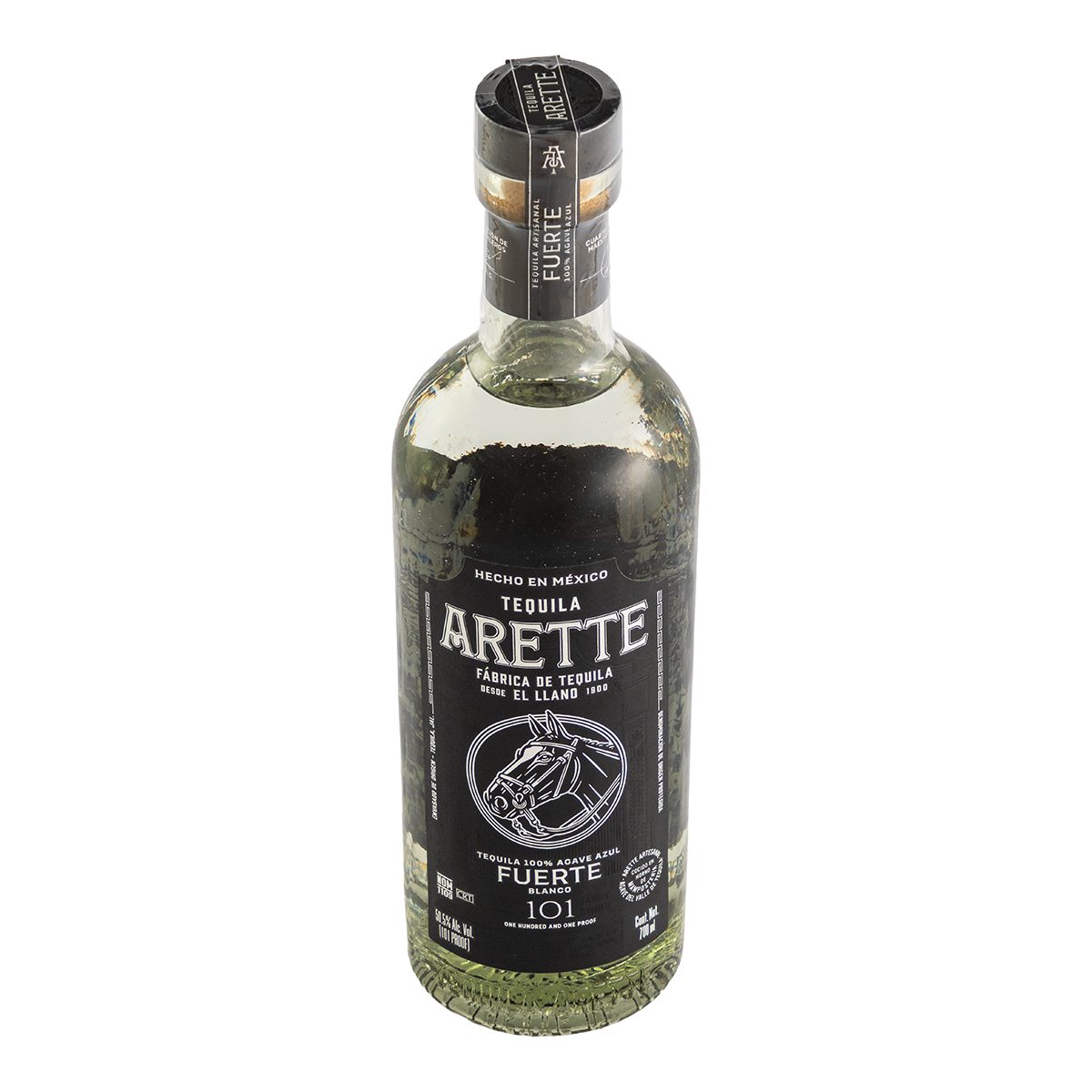 Tequila Arette Artesanal Fuerte 101 Blanco 700 Ml