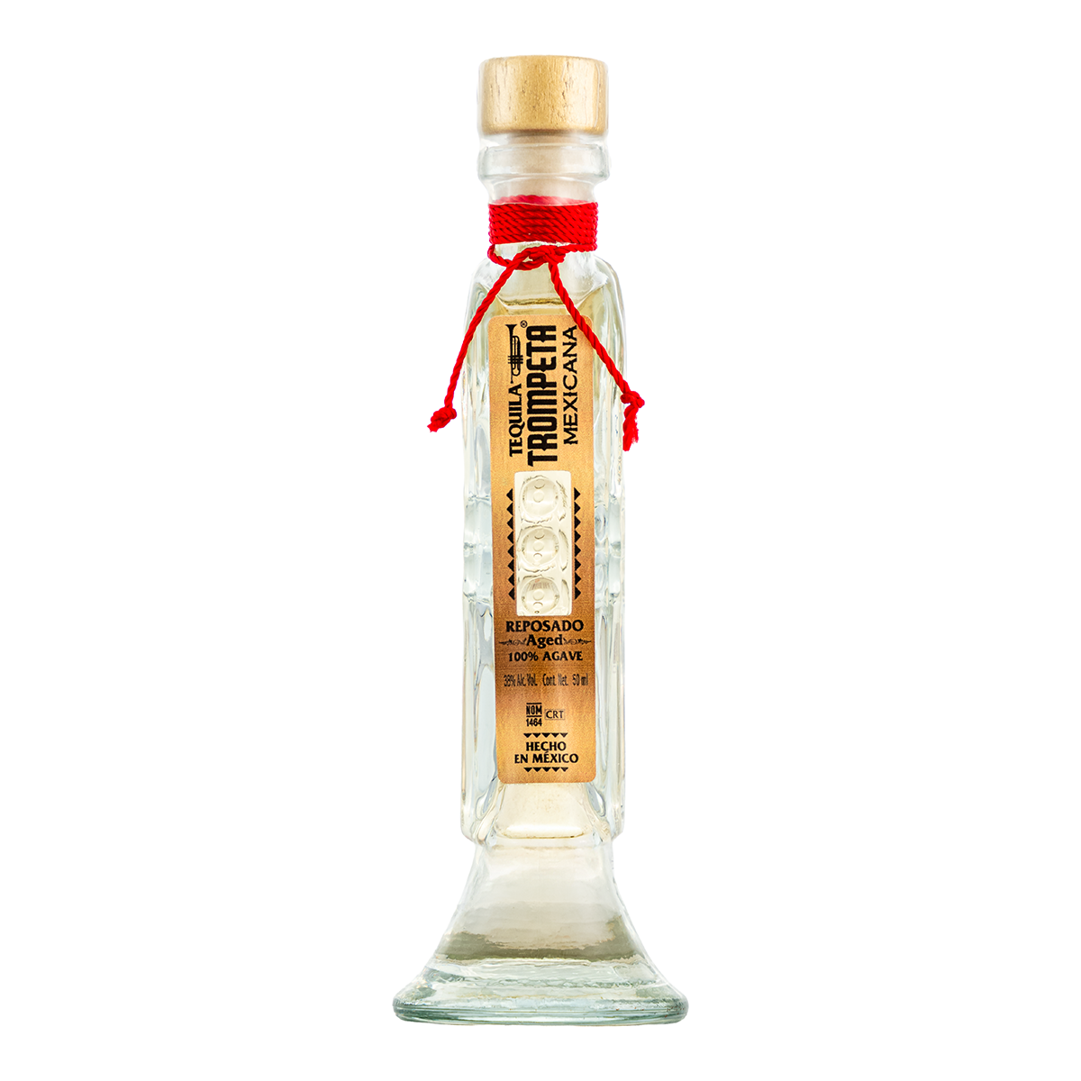 Tequila Trompeta Mexicana Reposado 50 Ml Mini
