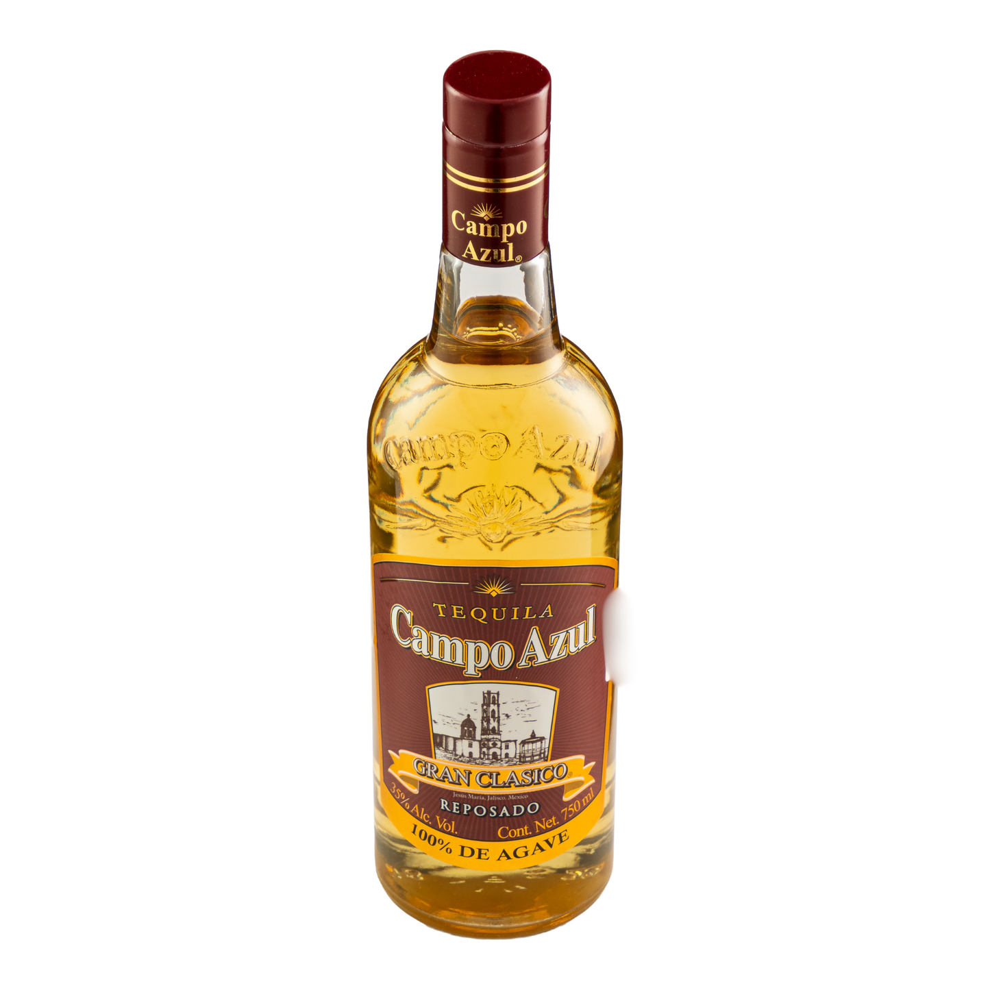 Tequila Campo Azul Reposado Gran Clásico 750 Ml