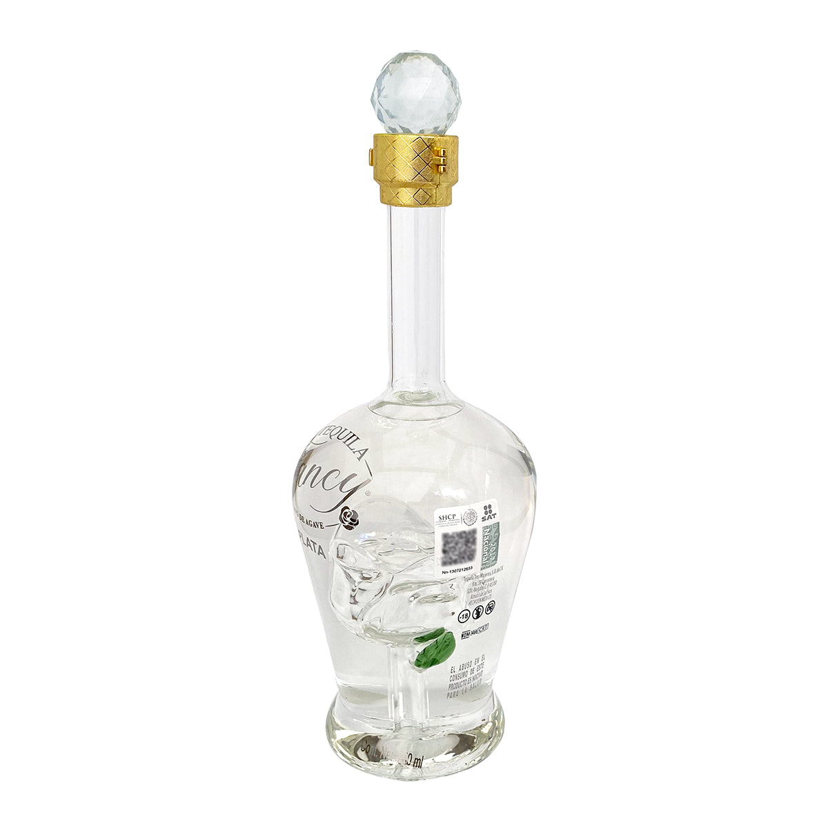 Tequila Artesanal Fancy Plata Rosa De Cristal 750 ml