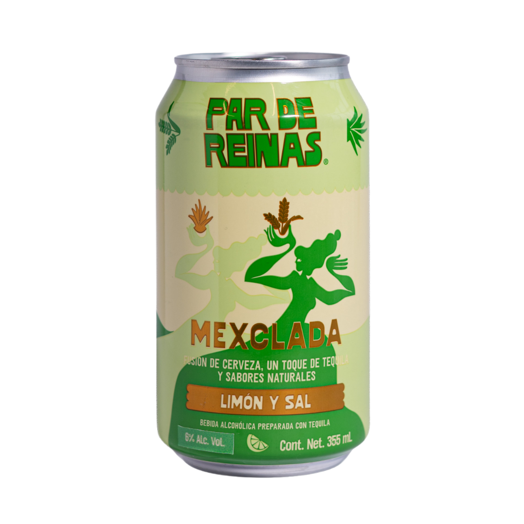 Bebida Par de Reinas Mexclada Limón y Sal Lata 355 Ml