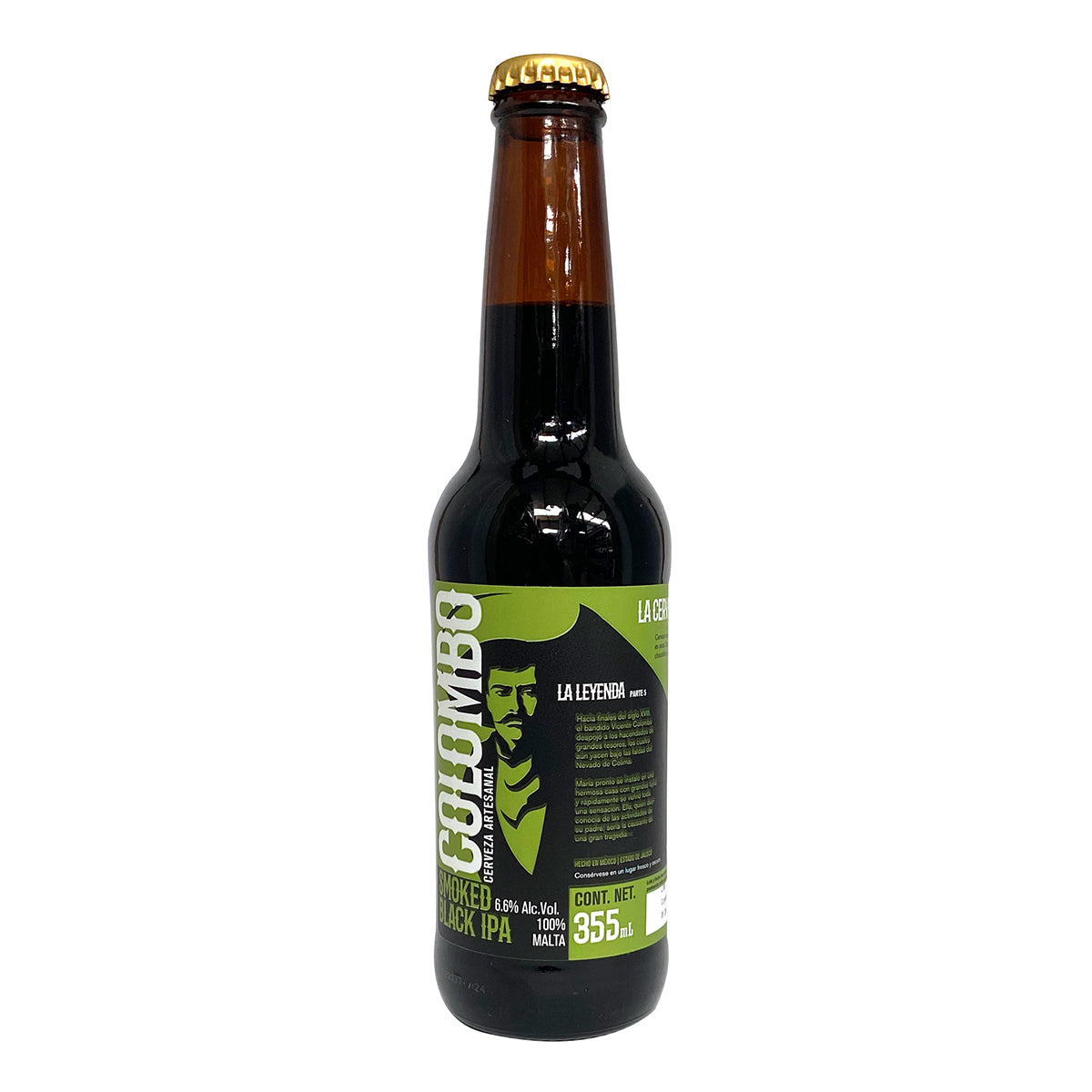 Cerveza Artesanal Colombo Smoked Black IPA 355 ml