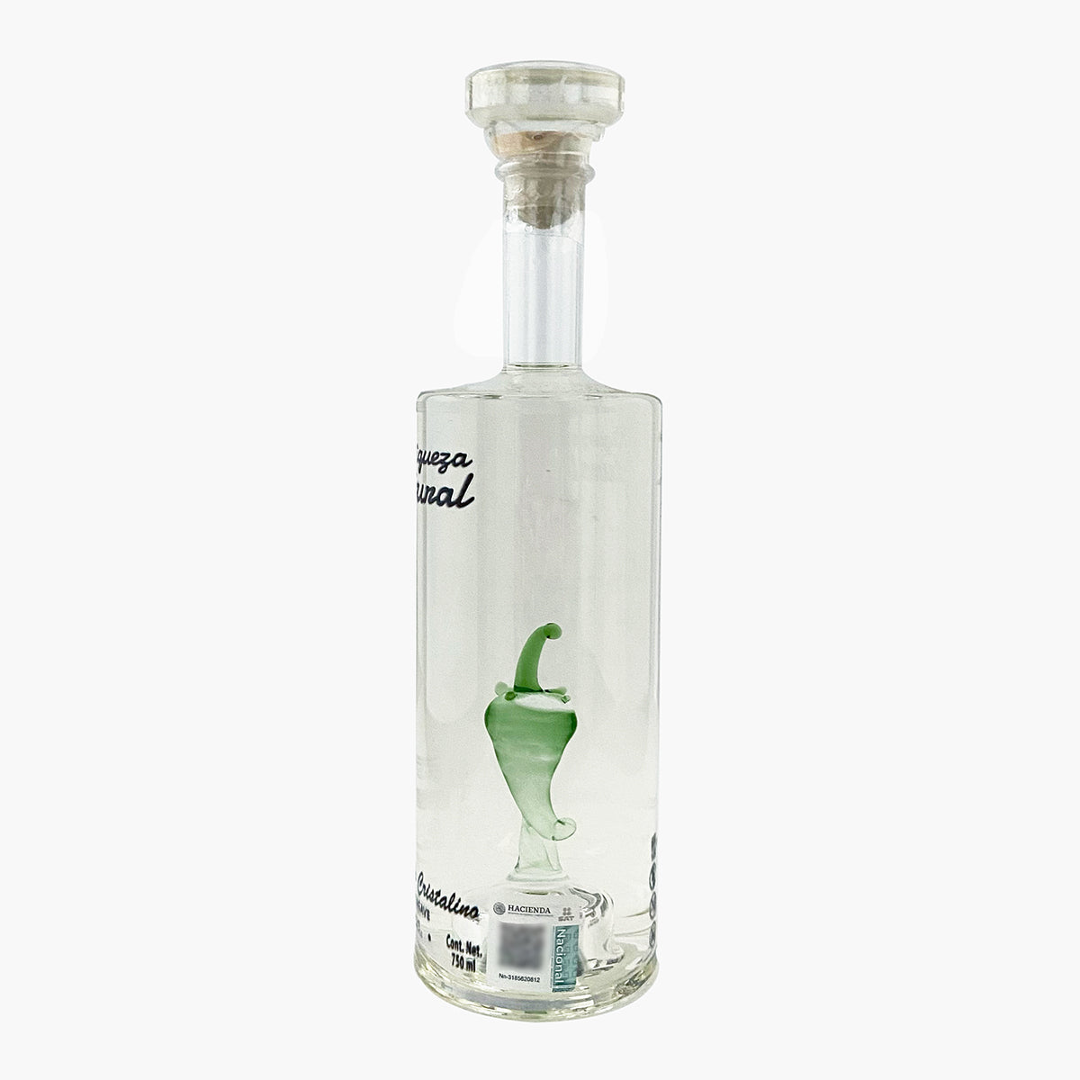 Tequila Riqueza Natural Reposado Cristalino Chile 750 ml