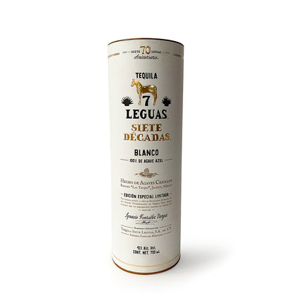 Tequila Sieta Leguas Edición Siete Decadas Blanco 700 ml