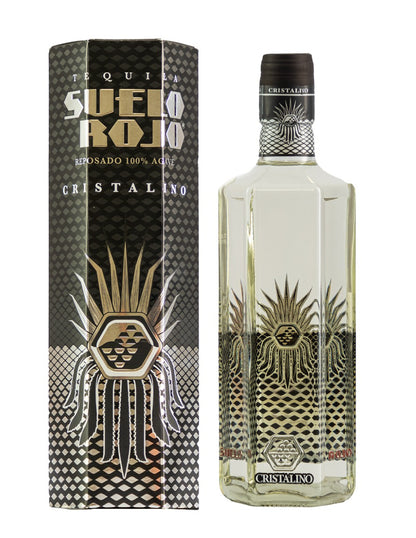 Tequila Suelo Rojo Reposado Cristalino 100% Agave 750 ml