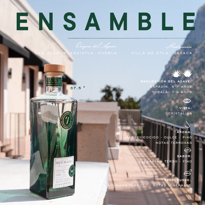 Mezcal Artesanal 7 Deseos Ensamble Joven 750 Ml