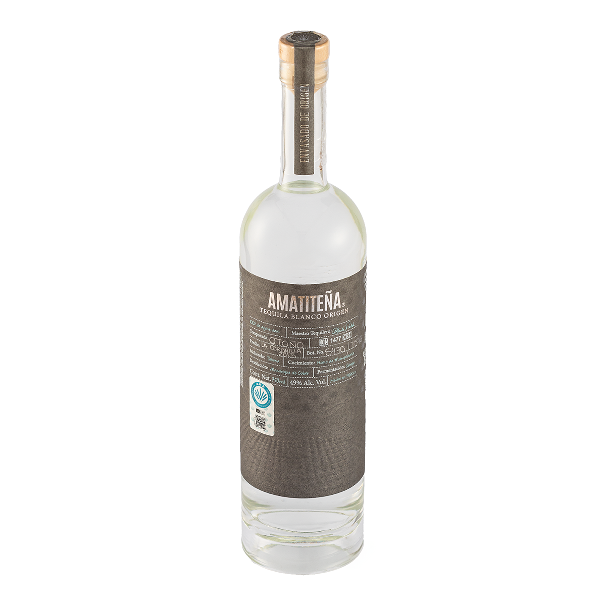 Tequila Amatiteña Blanco Origen 750 Ml