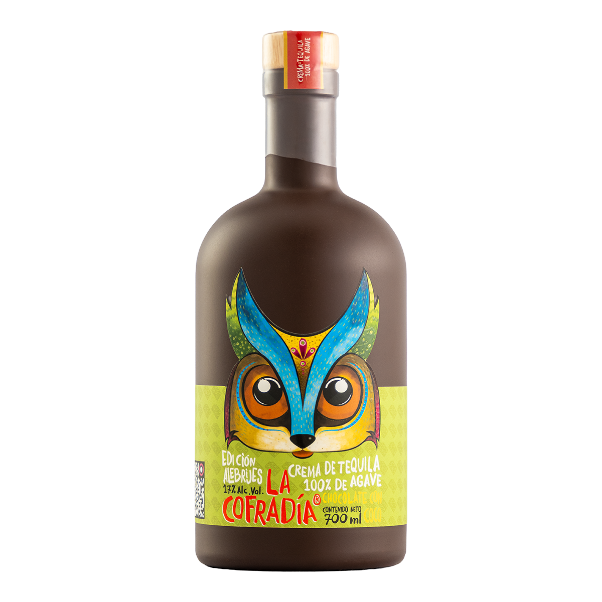Crema de Tequila La Cofradía Alebrijes Chocolate Coco 700 Ml