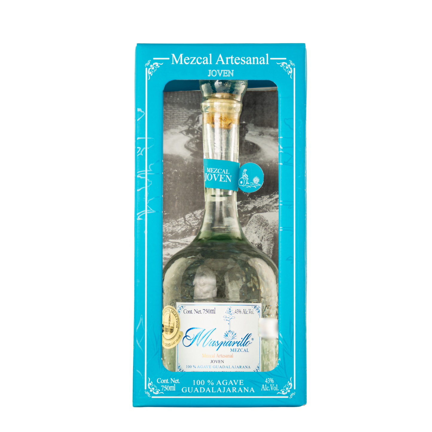 Mezcal Artesanal Masparillo Joven 750 Ml