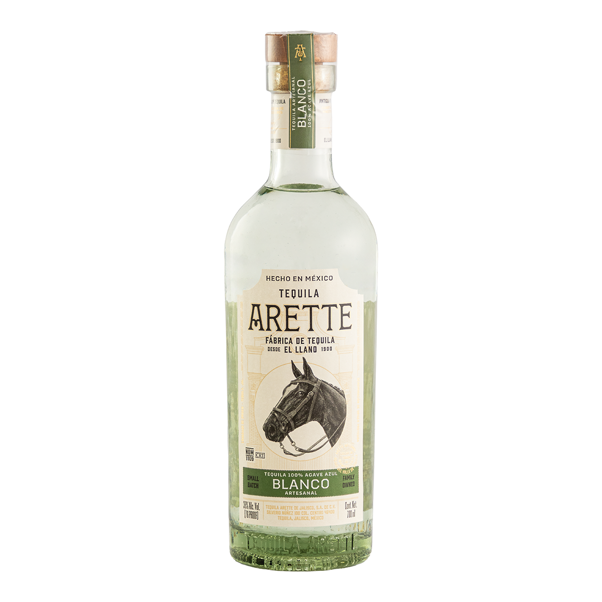 Tequila Arette Artesanal Blanco 700 Ml